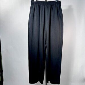 NWT Eskandar Neiman Marcus Black 100% Pima Cotton Japanese trouser Sz 2